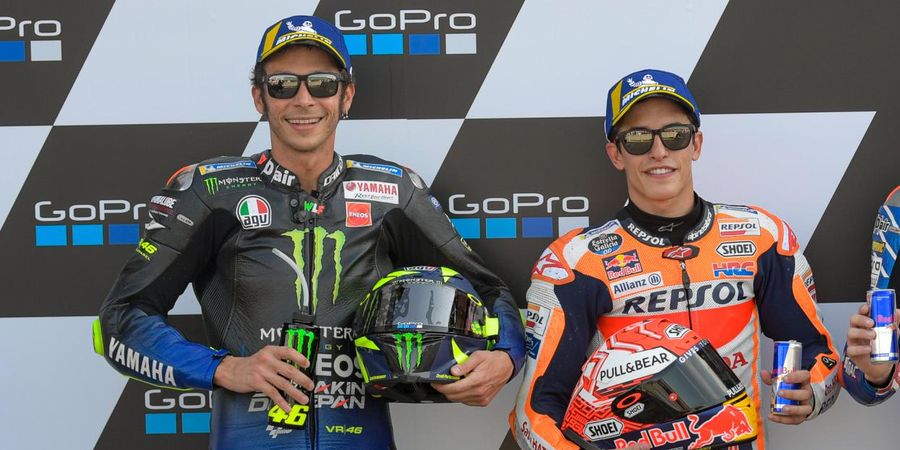 Marc Marquez Blak-blakan, Akui Ada Ketegangan dengan Valentino Rossi