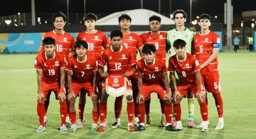 Starting XI timnas U-17 Indonesia yang mengawali perjuangan saat lawan China pada matchday pertama grup B Piala Asia U-17 2026, Selasa (5/5/2026).