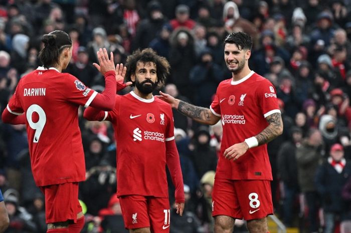 Mohamed Salah dkk bisa membawa Liverpool jadi pemimpin klasemen tunggal di Liga Inggris saat hadapi Newcastle United pada laga Tahun Baru (1/1/2024).