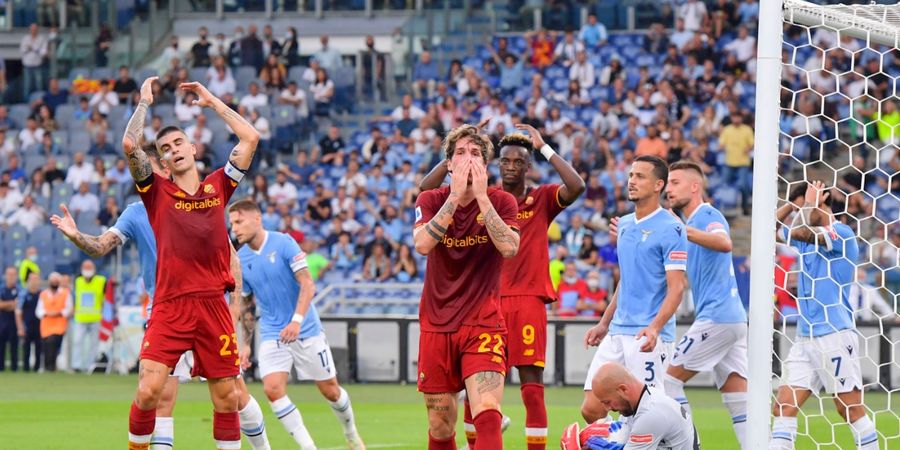 Hasil Liga Italia - Mantan Cetak Gol, Mourinho Kartu Kuning, AS Roma Takluk di Derbi Ibu Kota Jilid I