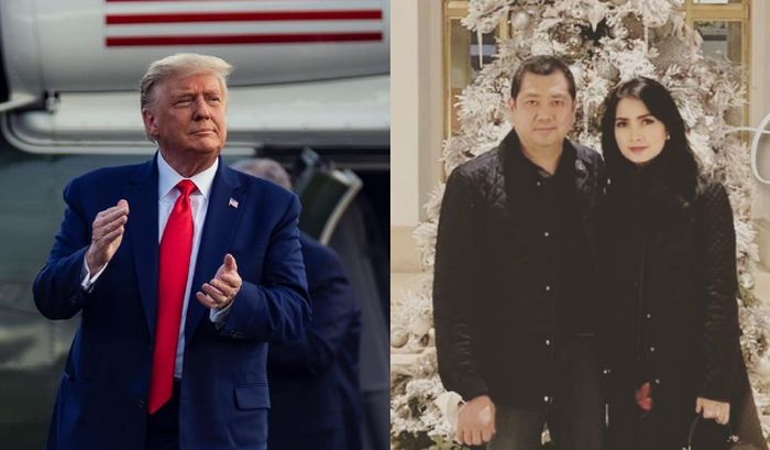 Donald Trump, Hary Tanoesoedibjo, dan Liliana Tanoesoedibjo.