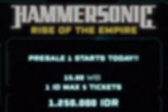 Pengumuman penjualan tiket presale 1 Hammersonic 2020