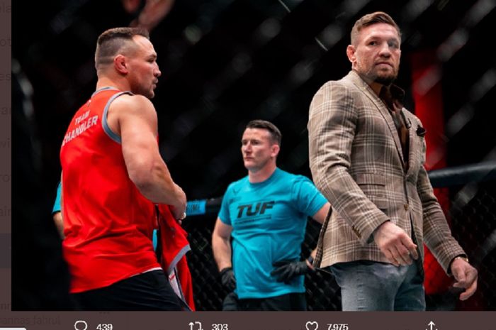 Michael Chandler (kiri) dan Conor McGregor (kanan) akan bersaing sebagai pelatih pada The Ultimate Fighter 31