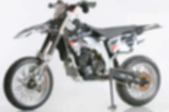Ilustrasi konsep supermoto.