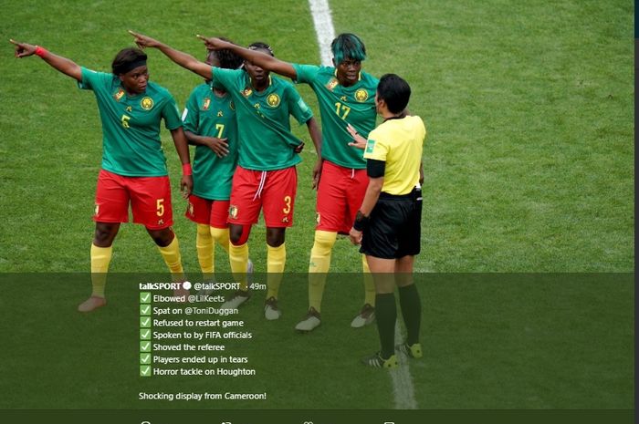 Piala Dunia Wanita 2019 - VAR Bikin Pemain Kamerun Menangis dan Tuduh FIFA Lakukan Aksi Rasialis