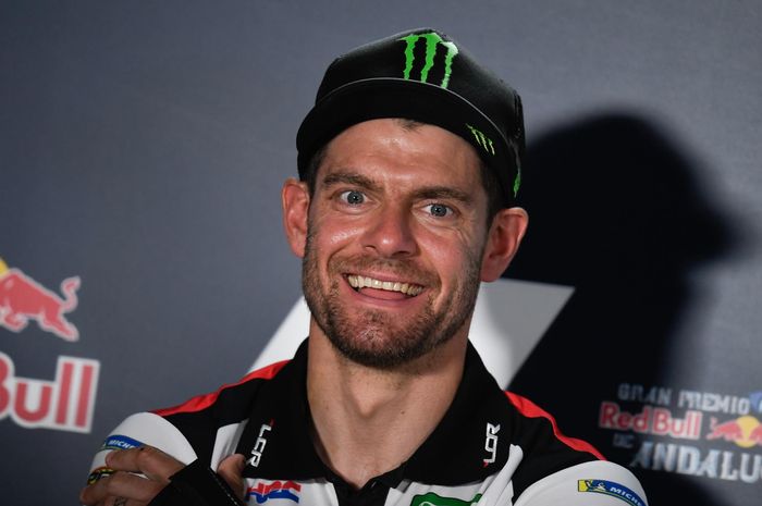 Pembalap LCR Honda, Cal Crutchlow hadir dalam konferensi pers jelang MotoGP Andalusia di Sirkuit Jerez, Jumat (24/7/2020).