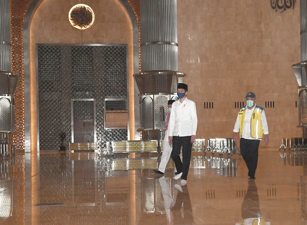 Sambut New Normal, Presiden Jokowi Tinjau Kesiapan Masjid Istiqlal