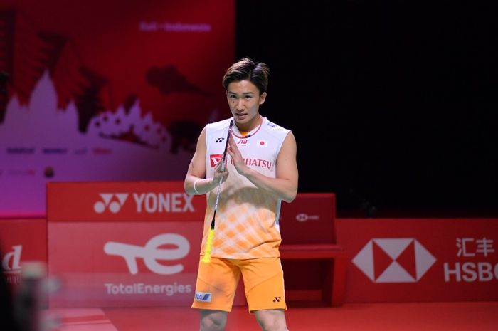 Tunggal putra Jepang, Kento Momota langsung tersisih pada babak pertama India Open 2023