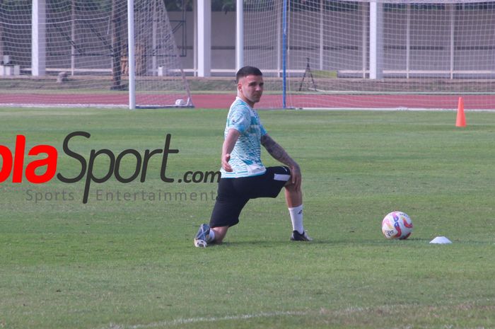 Verdonk sudah mulai mengikuti latihan bersama timnas Indonesia di Stadion Madya, Jumat (31/5/2024).