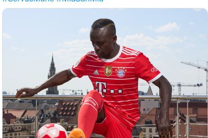 Sadio Mane diperkenalkan sebagai pemain Bayern Muenchen usai direkrut dari Liverpool di bursa transfer musim panas 2022.