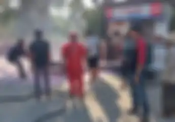 Apes, Motor Honda MegaPro Terbakar Di Tuban Saat Isi Nitrogen Di SPBU, Rugi Rp 6,5 Jutaan