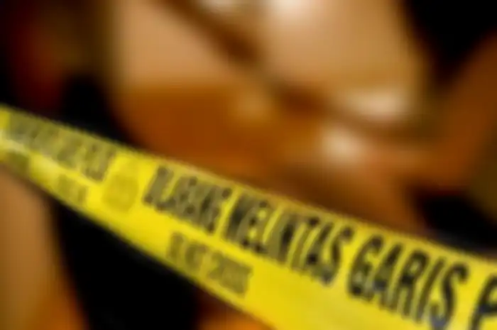 Ilustrasi garis polisi. 