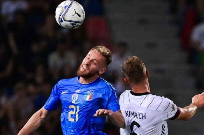 Laga Italia vs Jerman pada UEFA Nations League 2022-2023.