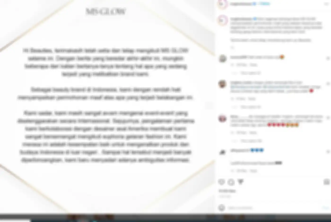permintaan maaf ms glow tuai cibiran pedas netizen