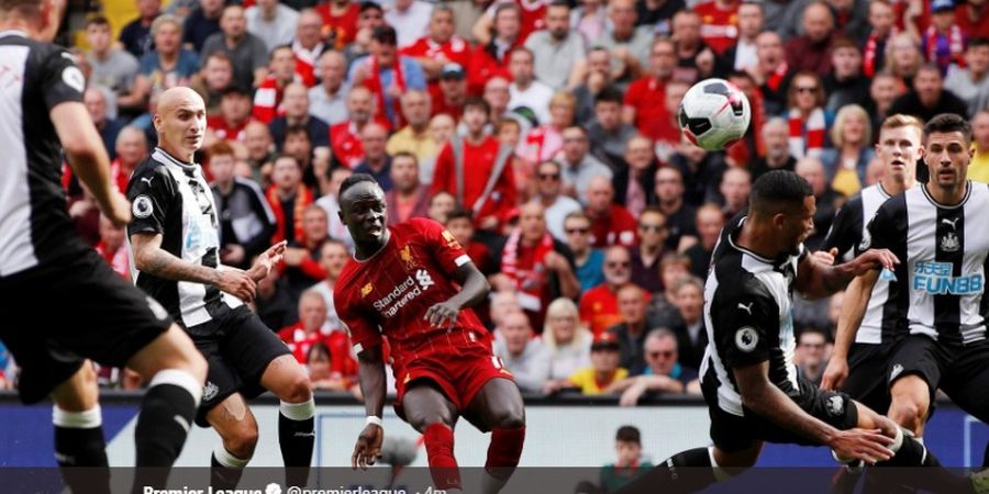 Liverpool Vs Newcastle - Sadio Mane Brace, Babak I The Reds Unggul