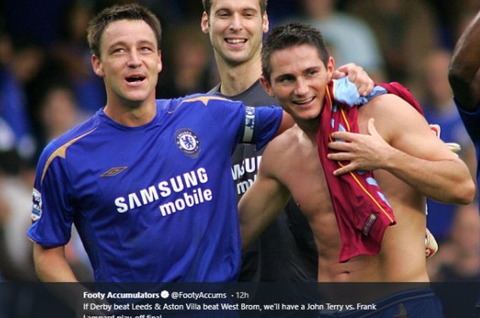 John Terry dan Frank Lampard saat masih sama-sama berseragam Chelsea