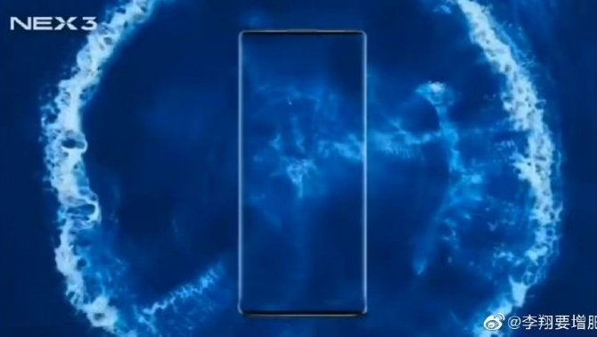 Gambar teaser Vivo NEX 3