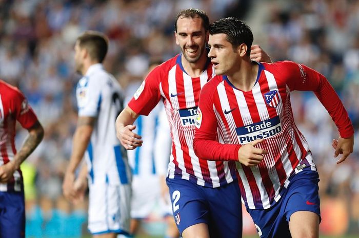 Penyerang Atletico Madrid, Alvaro Morata.