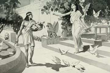Penggambaran Sargon muda sebagai tukang kebun. Ia mengubah sejarah hingga menjelma menjadi raja terkuat sepanjang sejarah Mesopotamia.