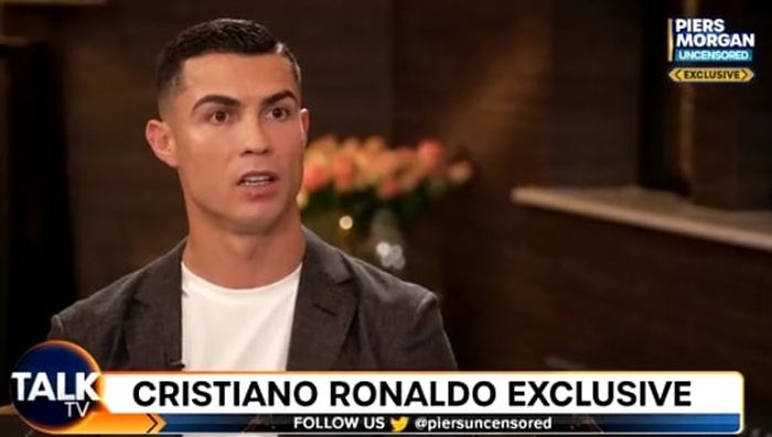 Wawancara pemain Manchester United, Cristiano Ronaldo, dengan Piers Morgan yang tersebar cuplikannya pada Minggu (13/11/2022).