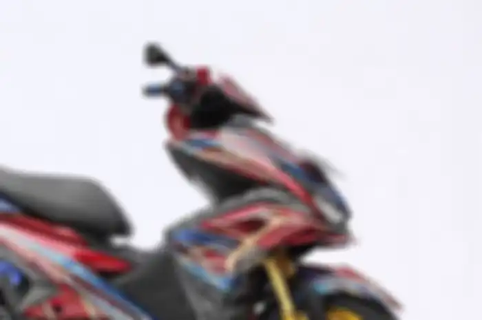 Yamaha Aerox pemenang Best Body Painting di Customaxi Yamaha 2018 seri Yogyakarta