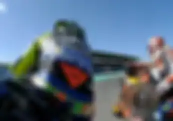 Heboh! Video Detik-detik Rossi dan Marquez Mau Ribut di Akhir Sesi Kualifikasi MotoGP San Marino 2019