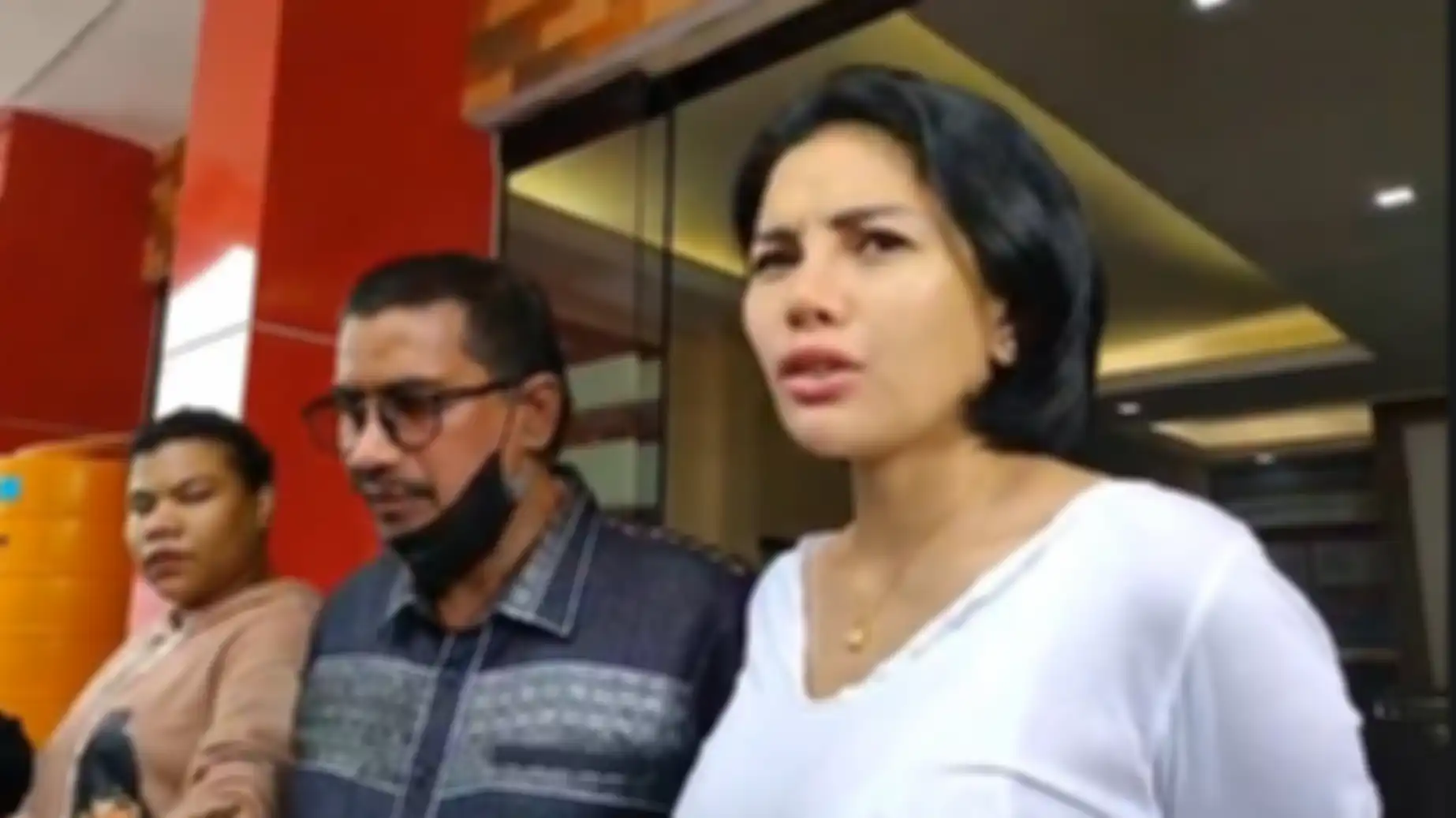 Nikita Mirzani di Polres Jakarta Selatan, Kamis (5/1/2023).