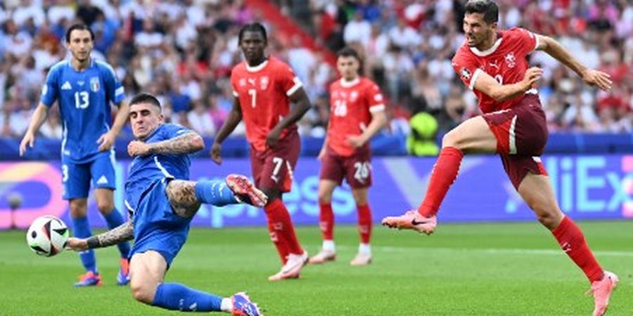 Hasil Euro 2024 - Catenaccio Runtuh Diberi Satu Tembakan ke Gawang, Italia Keok di Tangan Swiss