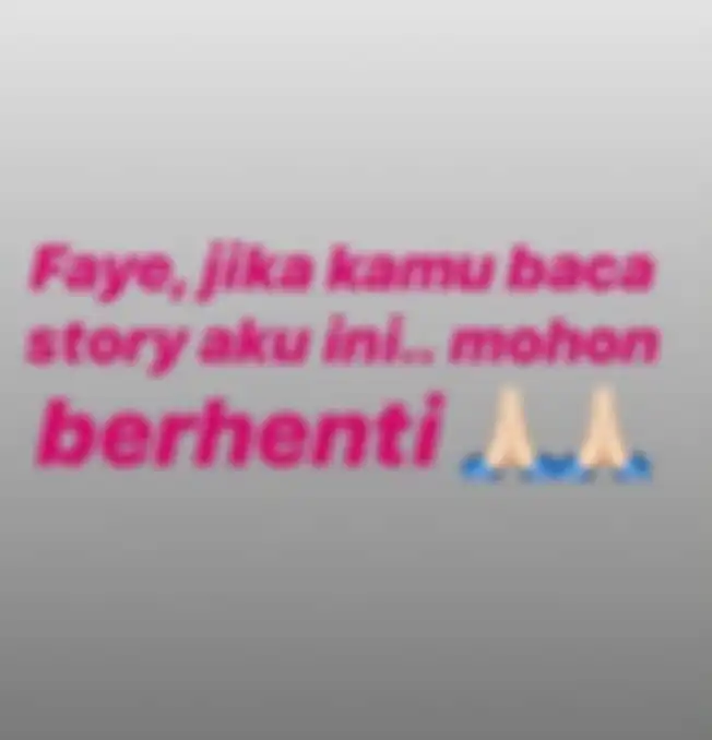 Teguran Bibi Ardiansyah kepada aksi menyindir yang dilayangkan Faye Nicole kepada Vanessa Angel