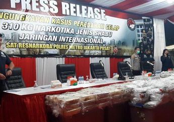 310 Kilogram Narkoba Berhasil Diselundupkan Lewat Jalur Laut, Kapolda Metro Jaya Beberkan Nilai Barang Haram Itu Sekitar Rp 400 Miliar Lebih