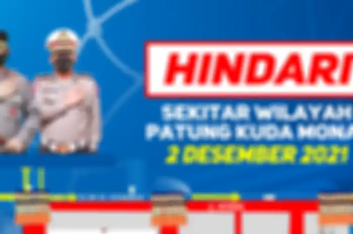Hindari sekitar patung kuda dan Monas