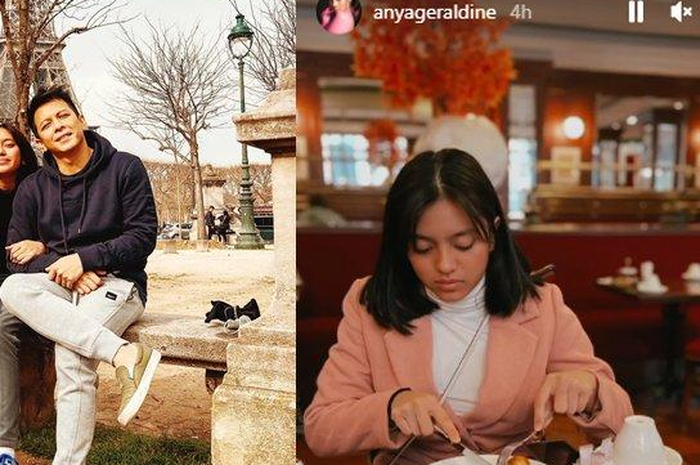 Potret Alleia Anata, putri semata wayang Ariel NOAH, saat ikut ke Paris. 