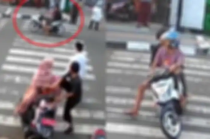 Video pemotor Honda BeAT geber-geber knalpot brong jelang ibadah shalat ied di Cianjur, warga kesal langsung kejar pemotor.