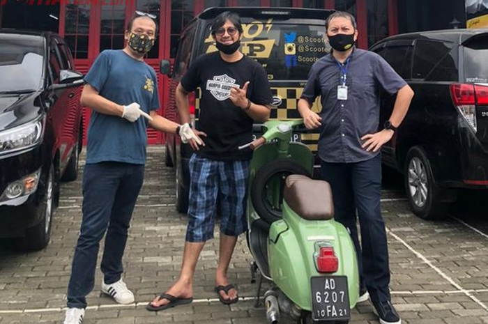 Fokus di upgrade performa, modifikasi Vespa PTS milik sultan Andre Taulany tembus Rp 55 juta, bro.