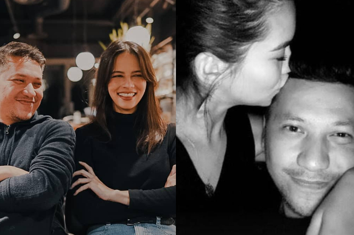 Gading marten bersama Julia Hartmans (kiri), Gading Marten bersama Karen Nijsen (kanan)
