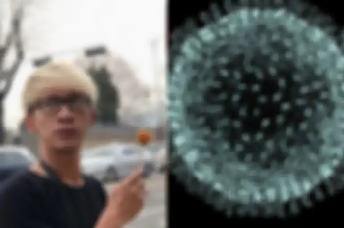 Aming dan ilustrasi virus Corona