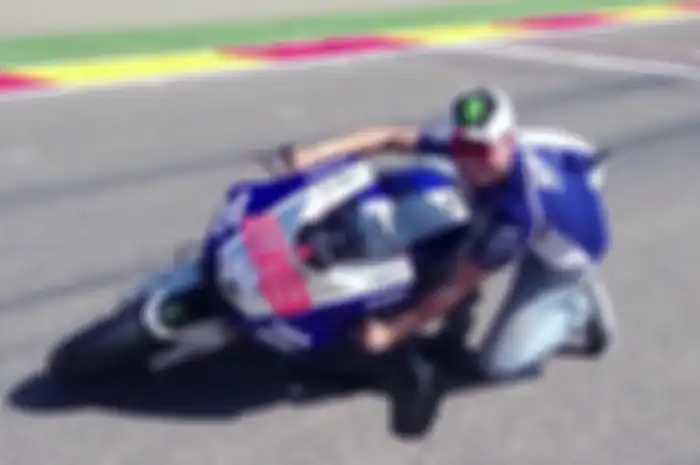 Jorge Lorenzo menunjukan lean angle maksimum MotoGP