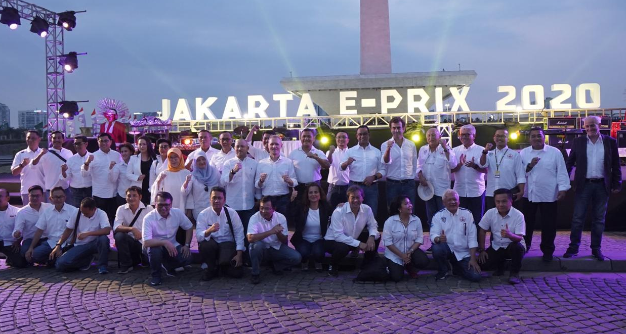 Jumpa pers pengumuman Formula E Jakarta 2020. 