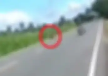 Pemotor Ini Terjatuh dan Terseret Belasan Meter, Hal Berikutnya Bikin Melongo. Lihat Videonya