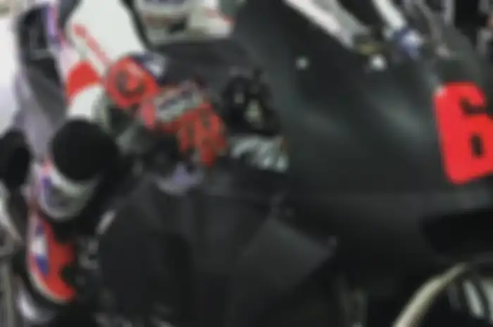 Penampakan RC213V 2018 di sirkuit Sepang windshield dan ada paket aerodinamika winglet