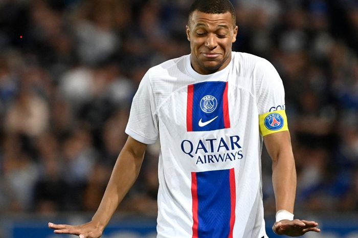 Bintang Paris Saint-Germain asal Prancis, Kylian Mbappe.