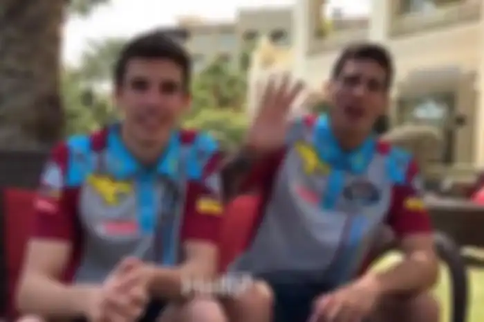Pembalap Marc VDS, Alex Marquez (kiri) dan Xavi Vierge.