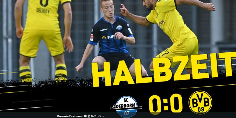 Babak I Bundesliga - Skor Kacamata Menghiasi Paruh Pertama Dortmund vs Paderborn