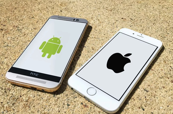Ilustrasi Android dan iOS