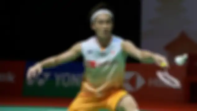 Tunggal putra asal Jepang, Kento Momota.