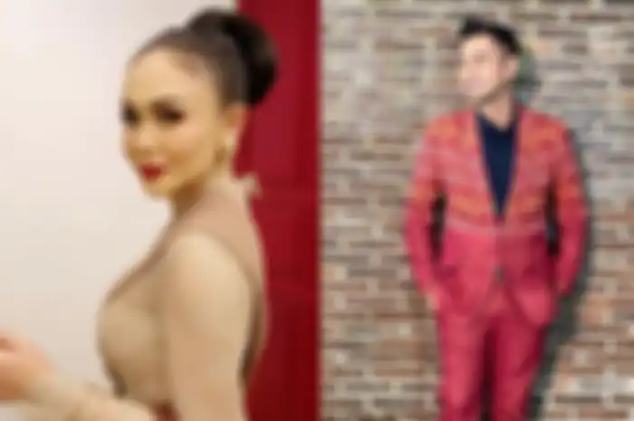 Kolase Foto Yuni Shara dan Raffi Ahmad