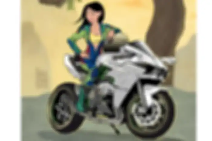 Mulan bersama Kawasaki H2