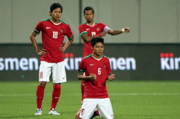 Adam Alis bersama Evan Dimas dan Manahati Lestusen di SEA Games 2015.