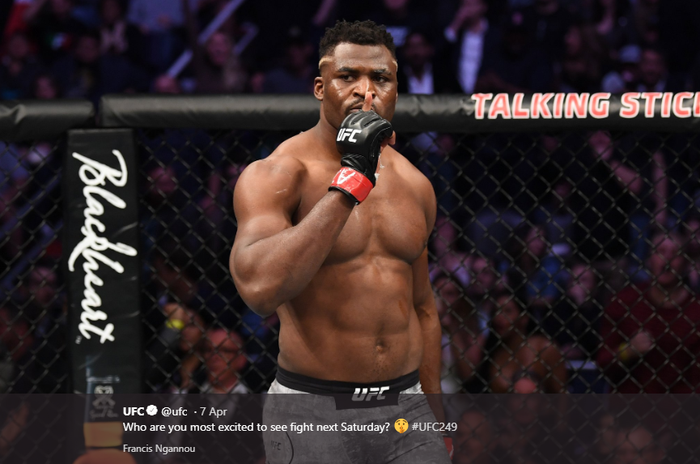 Petarung kelas berat UFC asal Kamerun, Francis Ngannou.