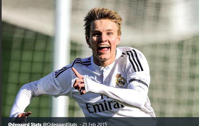 Pemain Real Madrid, Martin Odegaard.